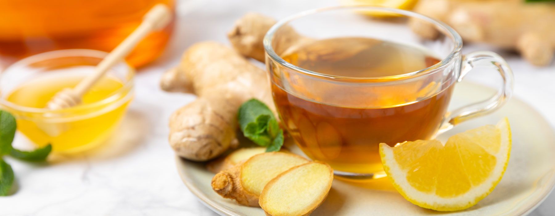 Fastentee mit Zitrone und Ingwer